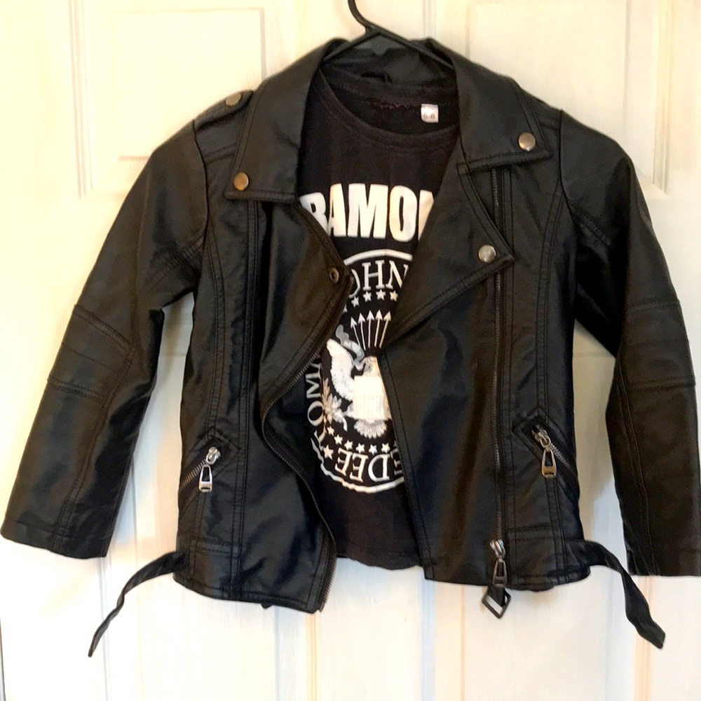 Kids punk starter set Jacket & tee shirt